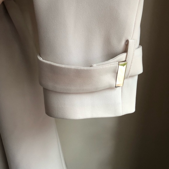 H&M Cream Knee-Length Coat Size 6 - Picture 9 of 11